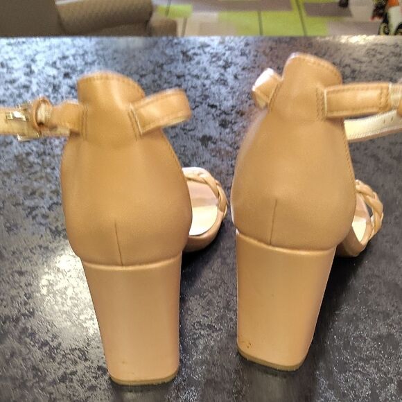 Nine West Tan Braided Strap Heels - Picture 4 of 6